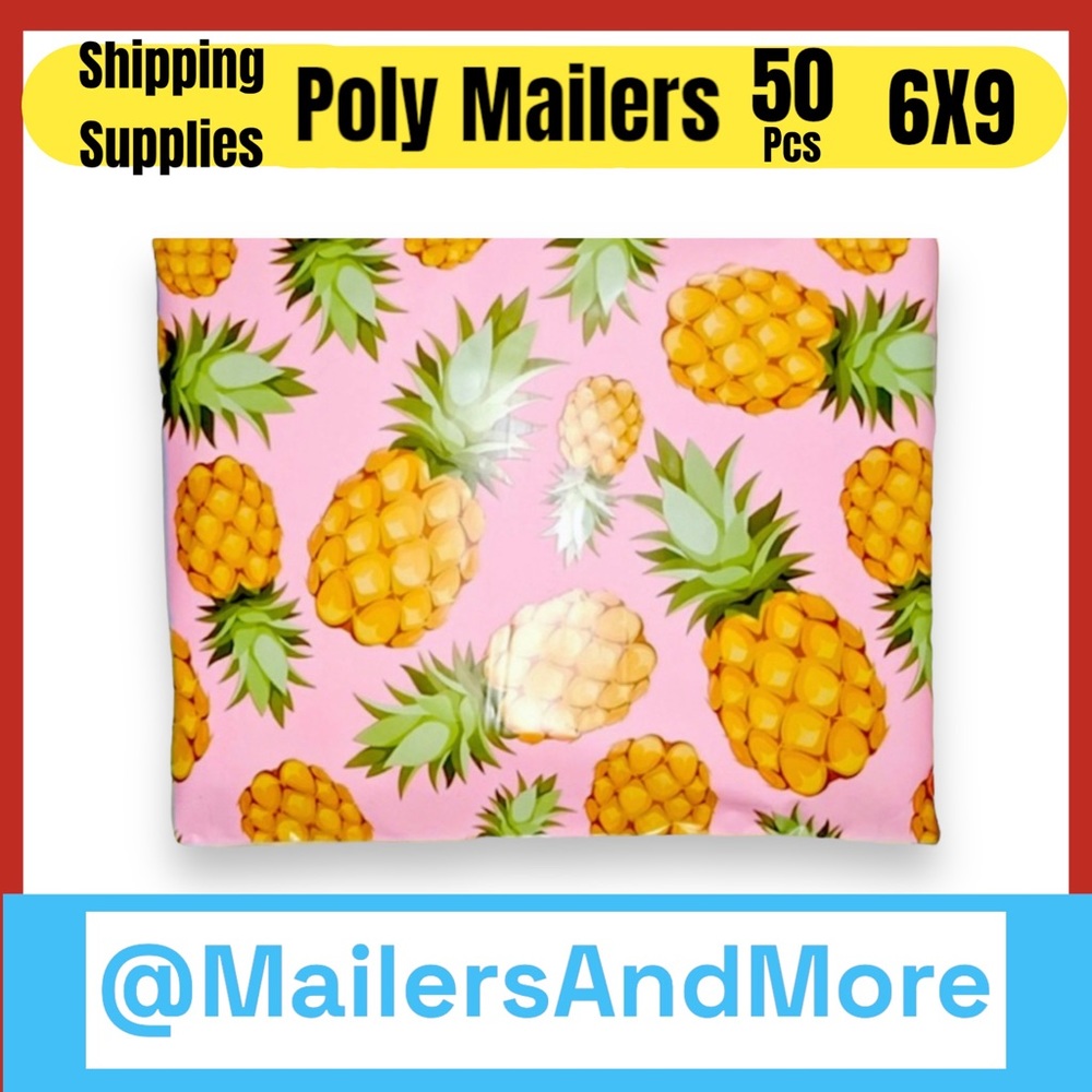 50 6X9 Pineapple Poly Mailers PRICE IS FIRM - Picture 1 of 7